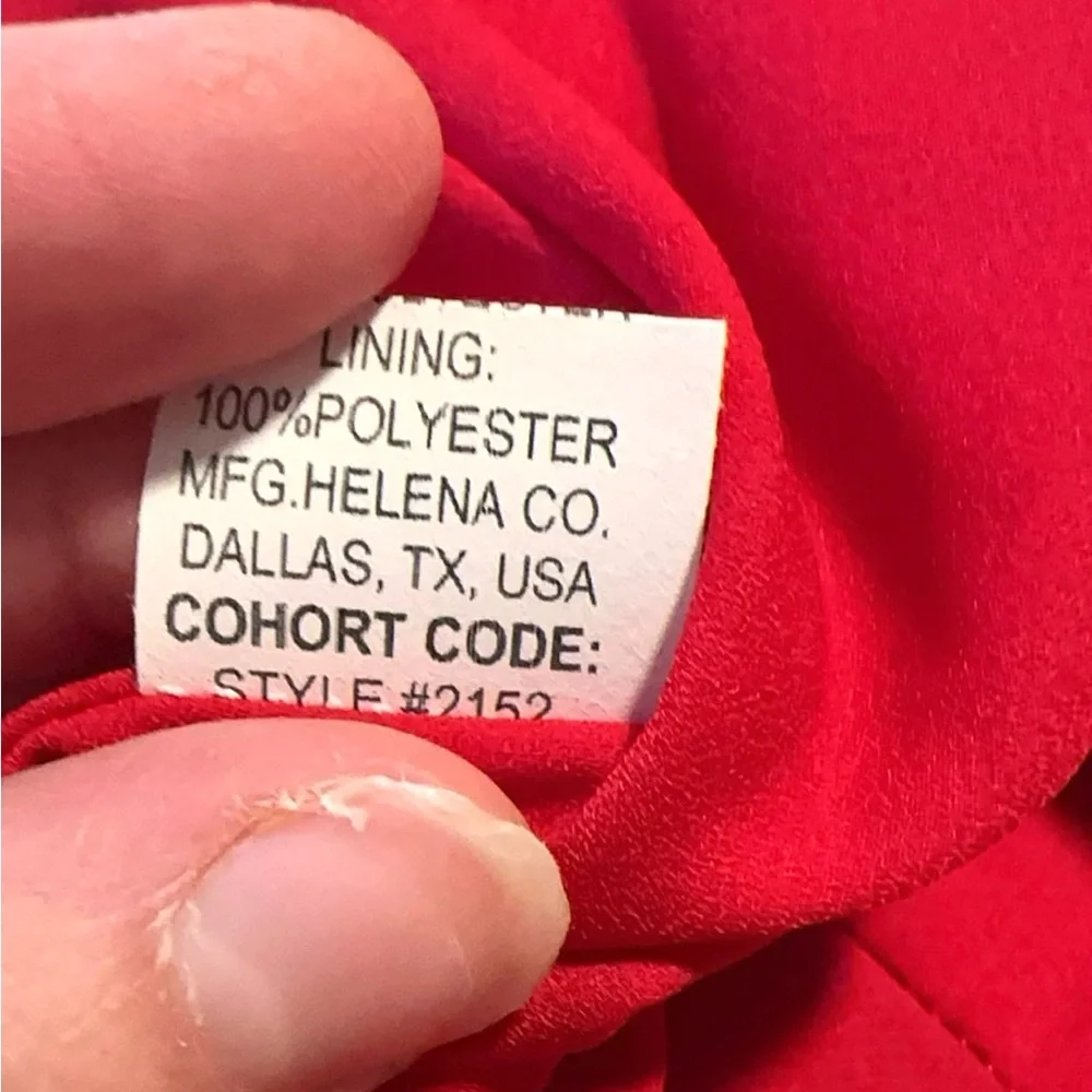 Helena Girls 3D Red Rosettes A-Line Dress